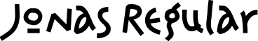 Jonas Regular font - Jonas Regular.ttf