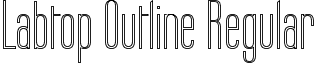 Labtop Outline Regular font - Labtop Outline.ttf