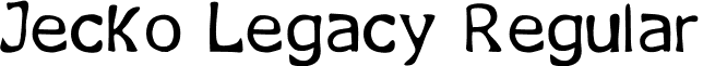 Jecko Legacy Regular font - jecko_legacy.ttf