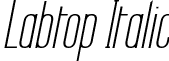 Labtop Italic font - Labtop Italic.ttf