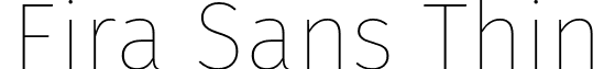 Fira Sans Thin font - Fira Sans Thin.otf