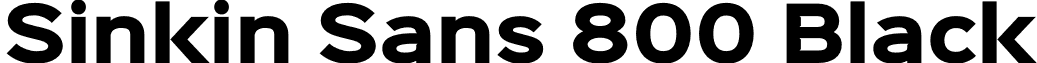 Sinkin Sans 800 Black font - Sinkin Sans 800 Black.otf