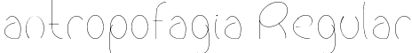 antropofagia Regular font - antropofagia.ttf