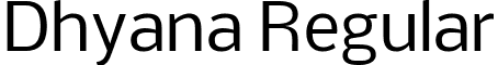 Dhyana Regular font - Dhyana Regular.ttf