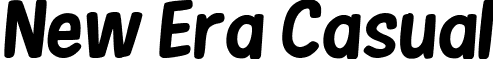 New Era Casual font - New Era Casual Bold Italic.ttf