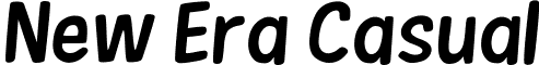 New Era Casual font - New Era Casual Italic.ttf
