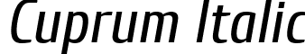 Cuprum Italic font - Cuprum Italic.ttf