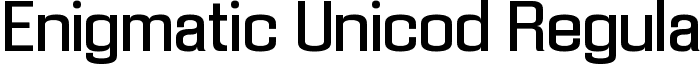 Enigmatic Unicod Regula font - Enigmati c Unicod Regula.ttf