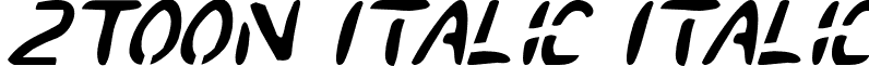 2Toon Italic Italic font - 2Toon Italic Italic.ttf