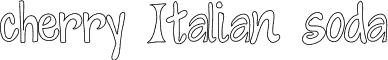 cherry Italian soda font - Cherry Italian Soda.ttf