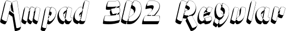 Ampad 3D2 Regular font - Ampad 3D2.ttf