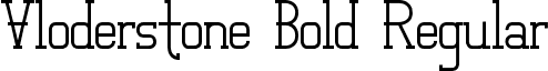 Vloderstone Bold Regular font - Vloderstone Bold.ttf