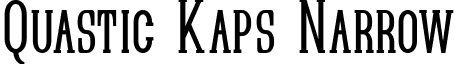 Quastic Kaps Narrow font - Quastic Kaps Narrow.ttf