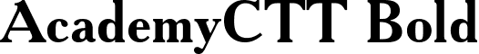 AcademyCTT Bold font - AcademyCTT Bold.ttf