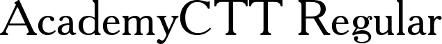 AcademyCTT Regular font - AcademyCTT Regular.ttf