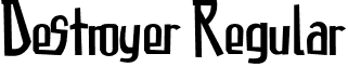 Destroyer Regular font - DESTROYER.otf