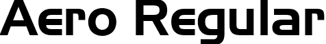 Aero Regular font - Aero Regular.ttf