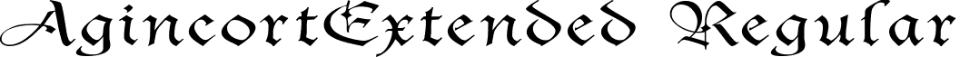 AgincortExtended Regular font - AgincortExtended Regular.ttf