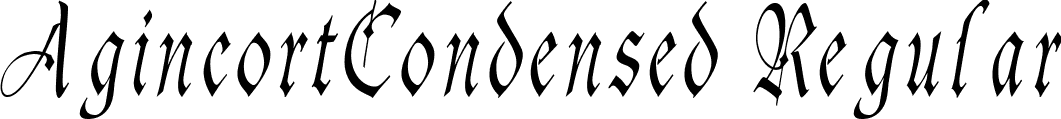 AgincortCondensed Regular font - agincortcondensed-italic.ttf