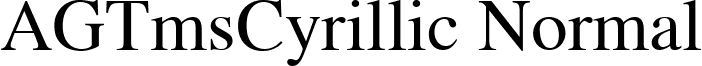 AGTmsCyrillic Normal font - AGTmsCyrillic Normal.ttf