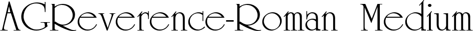 AGReverence-Roman Medium font - AGReverence-Roman Medium.ttf
