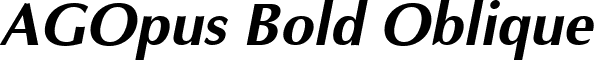 AGOpus Bold Oblique font - AGOpus Bold Oblique.ttf