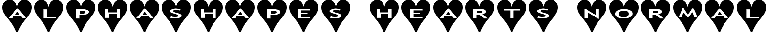 AlphaShapes hearts Normal font - AlphaShapes hearts Normal.ttf