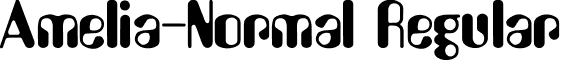 Amelia-Normal Regular font - Amelia-Normal Regular.ttf