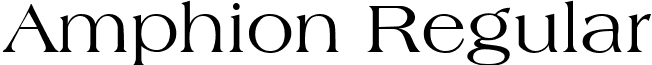 Amphion Regular font - amphionregular.ttf