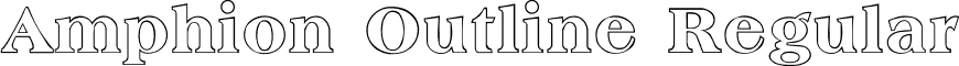Amphion Outline Regular font - Amphion Outline Regular.ttf