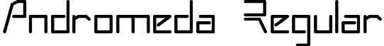 Andromeda Regular font - andromeda.ttf