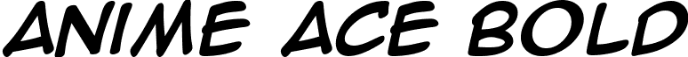Anime Ace Bold font - Anime Ace Bold.ttf