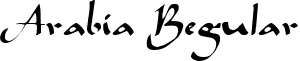 Arabia Regular font - Arabia Regular.ttf