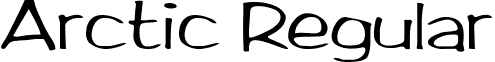 Arctic Regular font - Arctic Regular.ttf