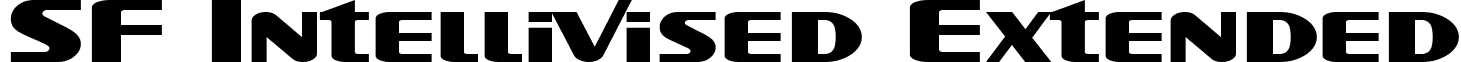SF Intellivised Extended font - SFIntellivisedExtended.ttf
