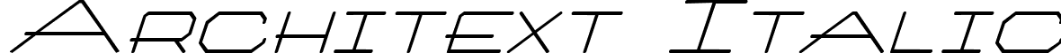 Architext Italic font - Architext Italic.ttf