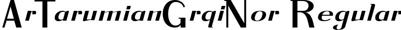 ArTarumianGrqiNor Regular font - ArTarumianGrqiNor Regular.ttf