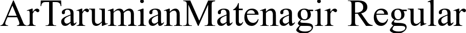 ArTarumianMatenagir Regular font - ArTarumianMatenagir Regular.ttf