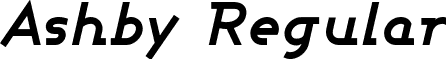 Ashby Regular font - Ashby Regular.ttf