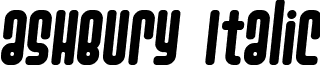 Ashbury Italic font - Ashbury Italic.ttf