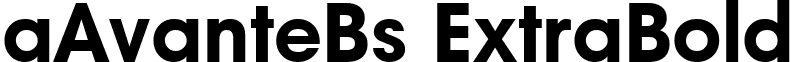 aAvanteBs ExtraBold font - a_AvanteBs ExtraBold.ttf