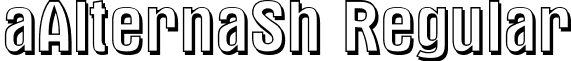 aAlternaSh Regular font - a_AlternaSh Regular.ttf