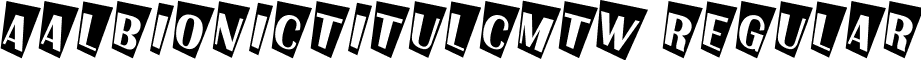 aAlbionicTitulCmTw Regular font - a_AlbionicTitulCmTw Regular.ttf