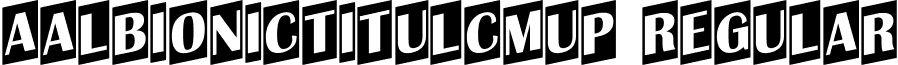 aAlbionicTitulCmUp Regular font - a_AlbionicTitulCmUp Regular.ttf