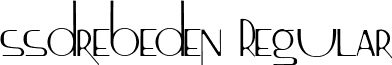 ssdrebeden Regular font - ss_drebeden.ttf