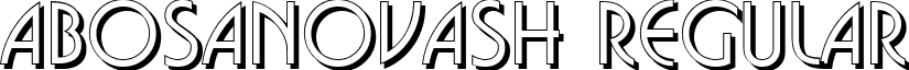 aBosaNovaSh Regular font - a_BosaNovaSh Regular.ttf