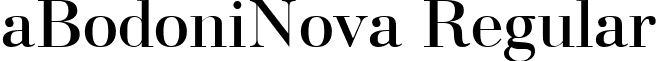 aBodoniNova Regular font - a_BodoniNova Regular.ttf