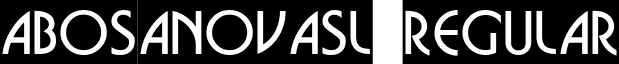 aBosaNovaSl Regular font - a_BosaNovaSl Regular.ttf