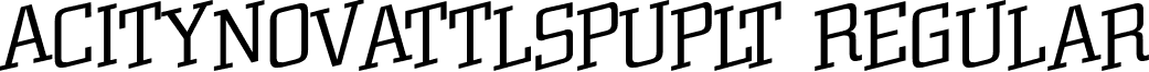 aCityNovaTtlSpUpLt Regular font - a_CityNovaTtlSpUpLt Regular.ttf