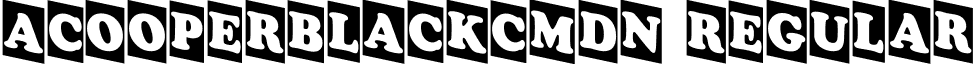 aCooperBlackCmDn Regular font - a_CooperBlackCmDn Regular.ttf